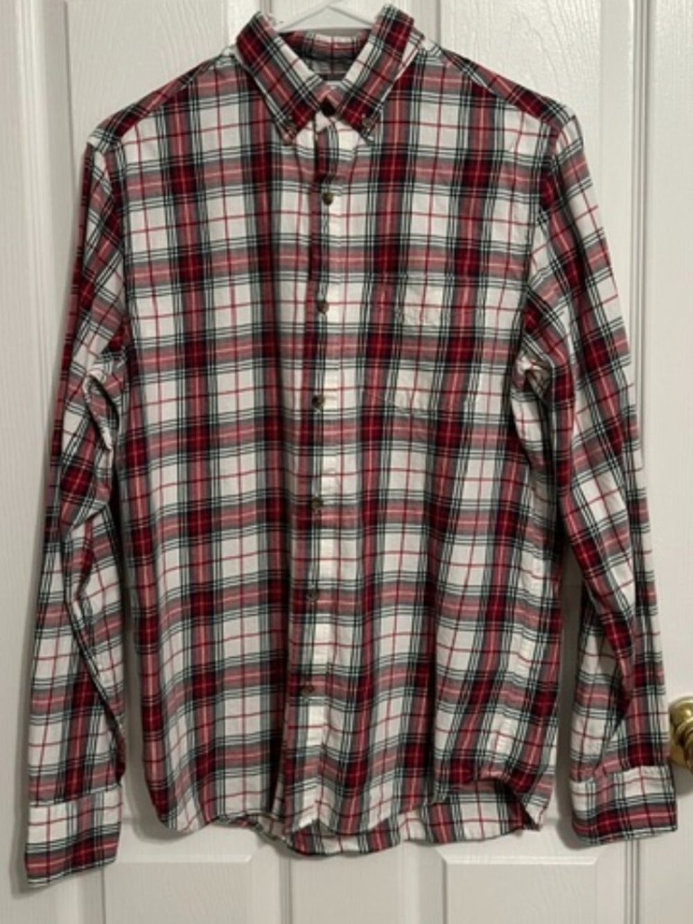 Holiday Plaid Button Down Shirt